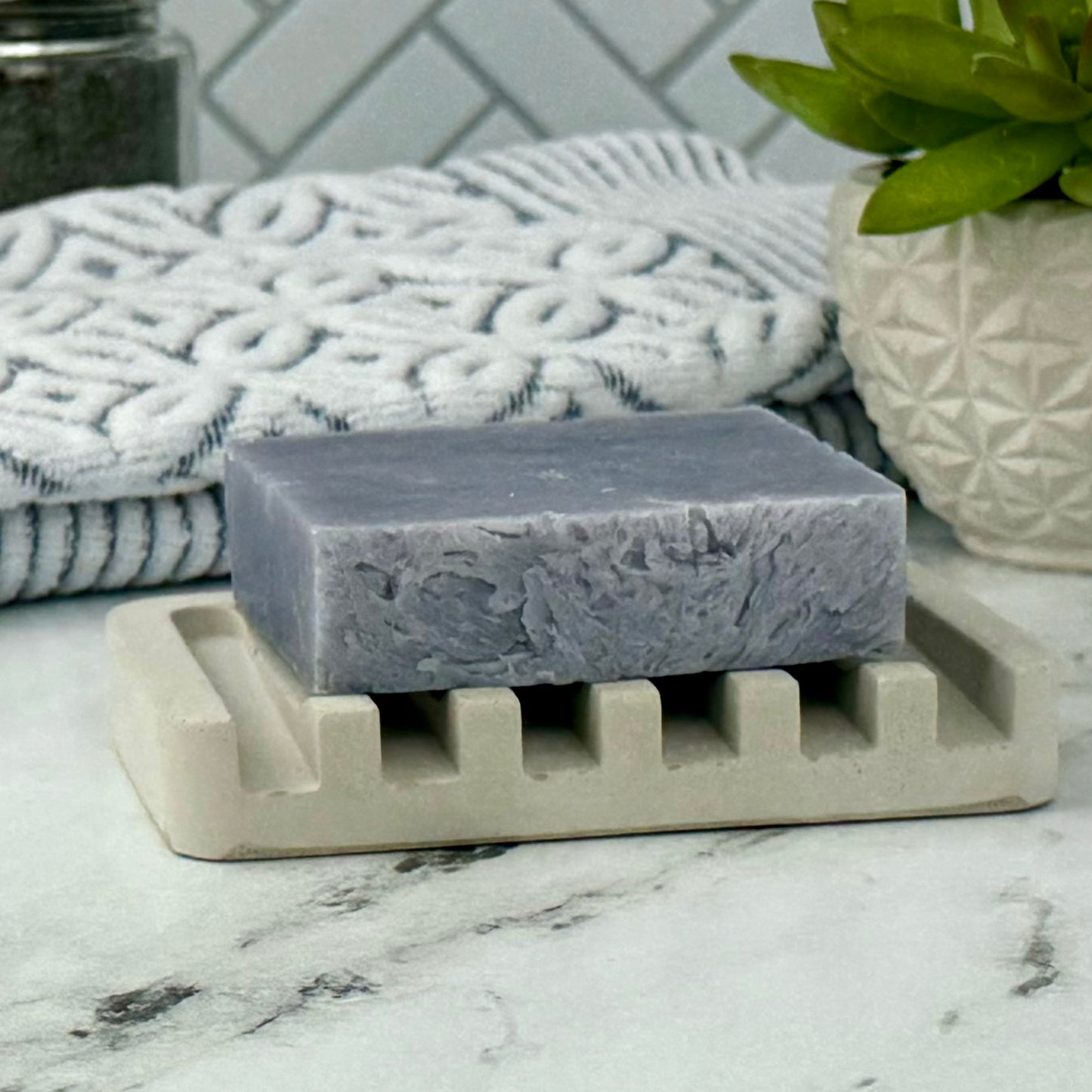 Concrete Soap Dish - Handmade and Easy to Clean