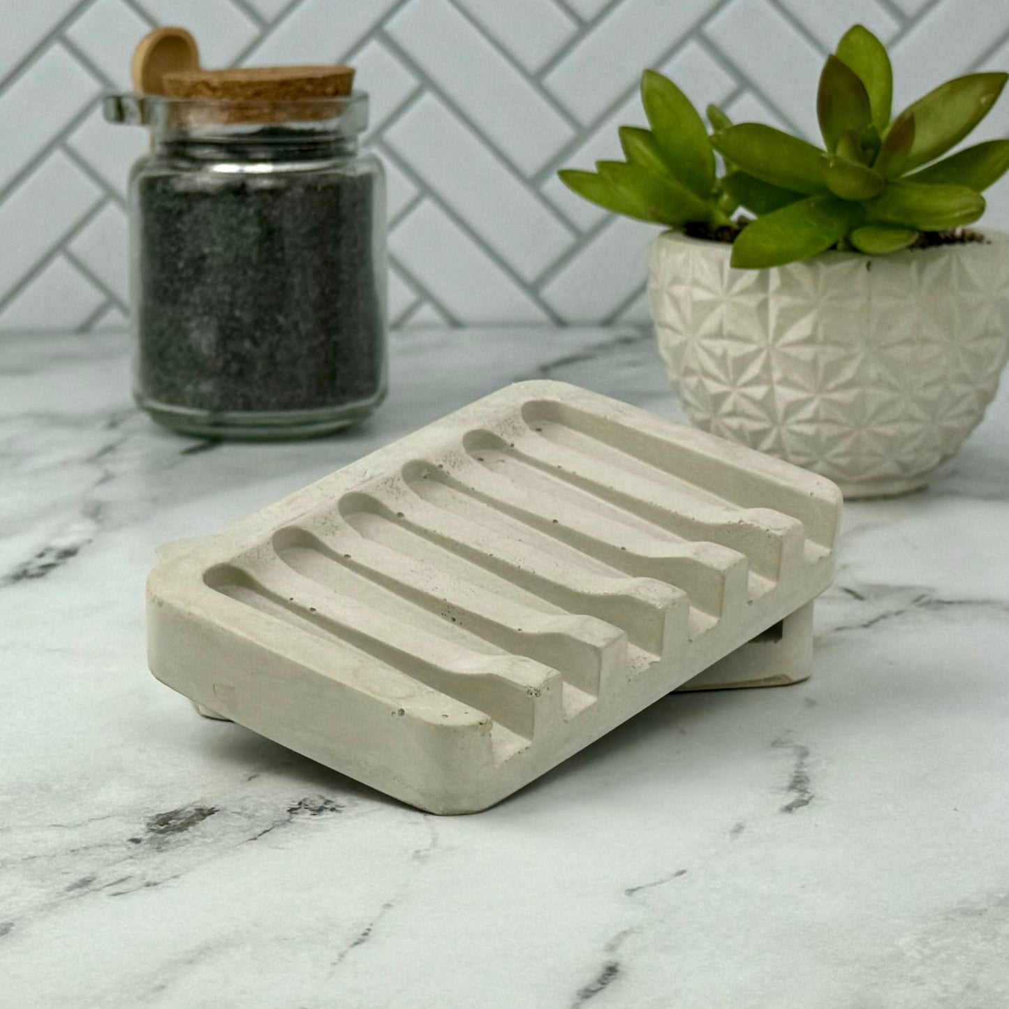 Concrete Soap Dish - Handmade and Easy to Clean