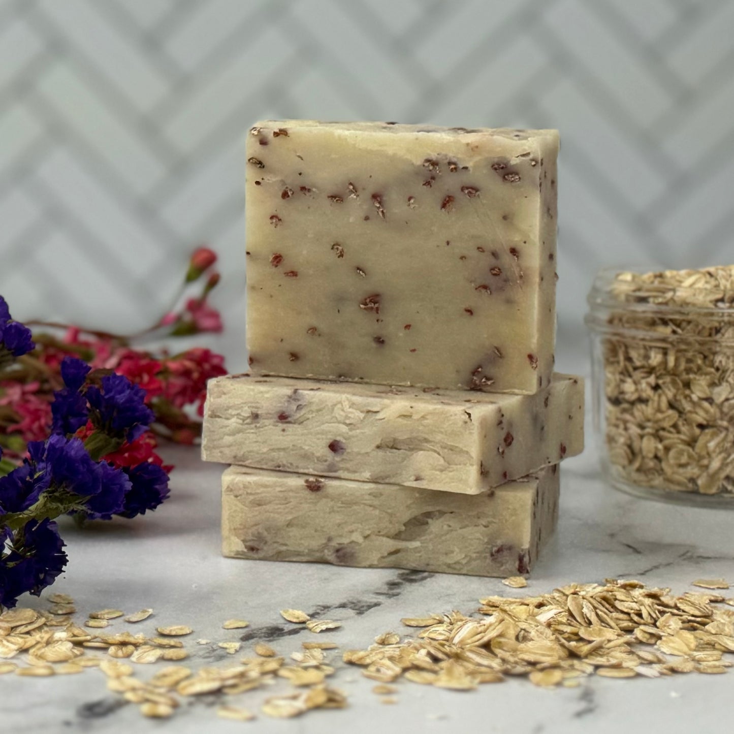 Floral Oat Handmade Soap